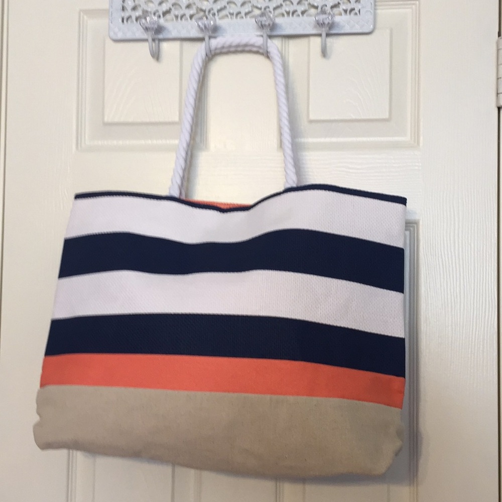 Striped Beach Bag